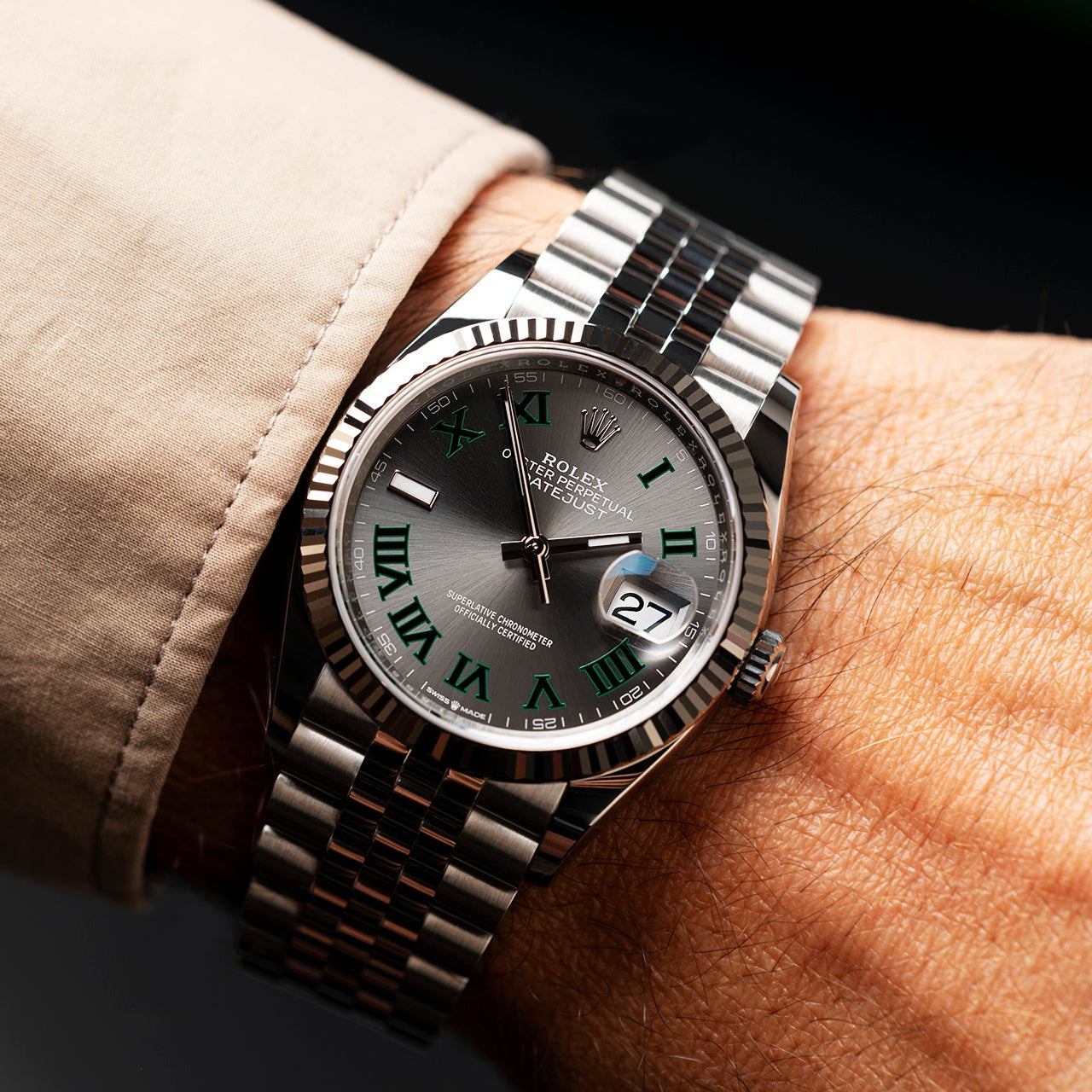 Rolex Ratejust Wimbledon Dial